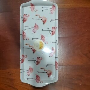 C&C California Flamingo Design Serving Tray New With Tags
